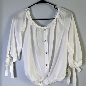Stretchy white summer shirt. Never worn
